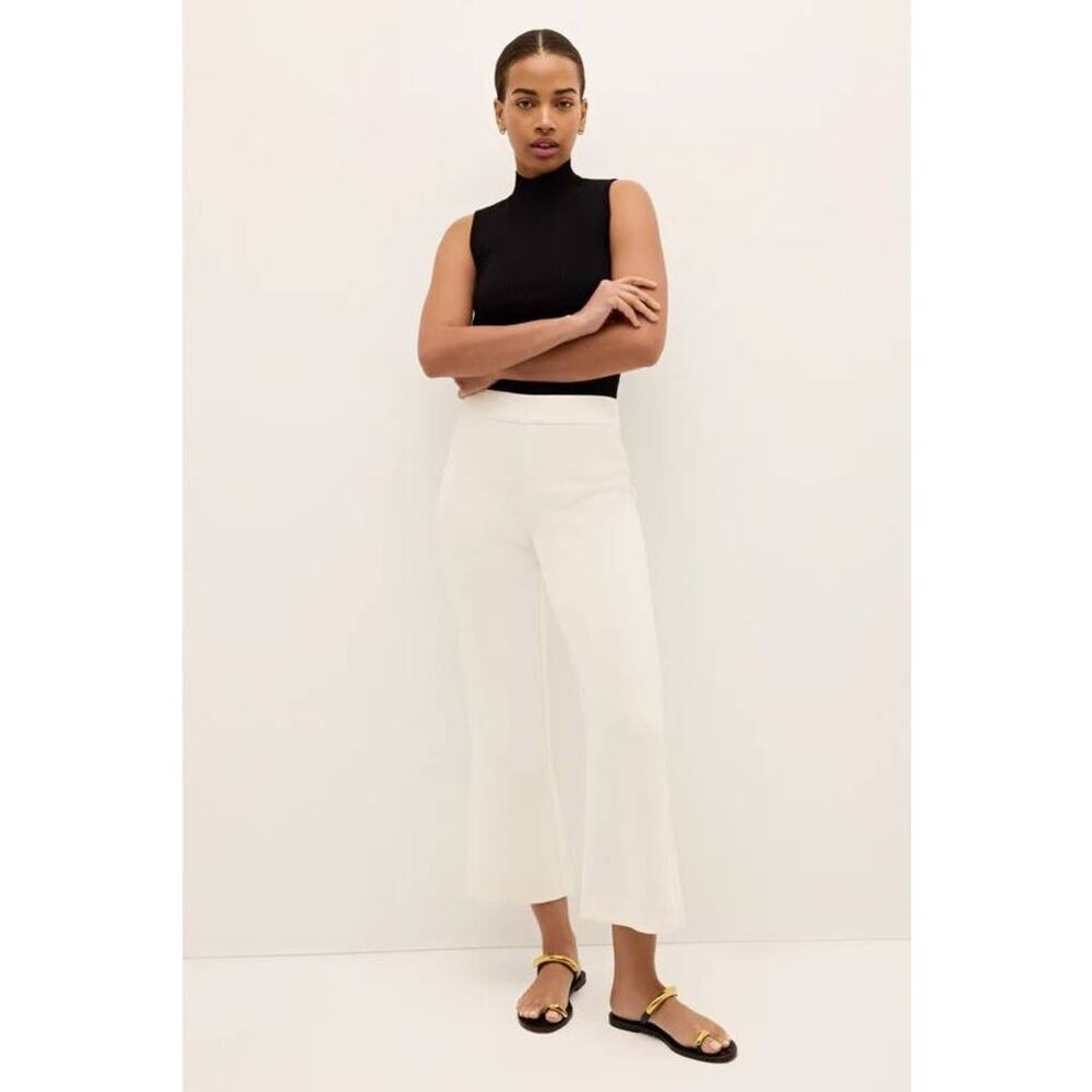 Marie Oliver Mia Crop Pant in Bone White US 6 NWT Minimalist Soft Girl - Picture 5 of 6